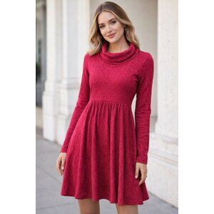 Coquette Feminine ISLE Babydoll Sweater Dress | Soft Girl Balletcore | S
